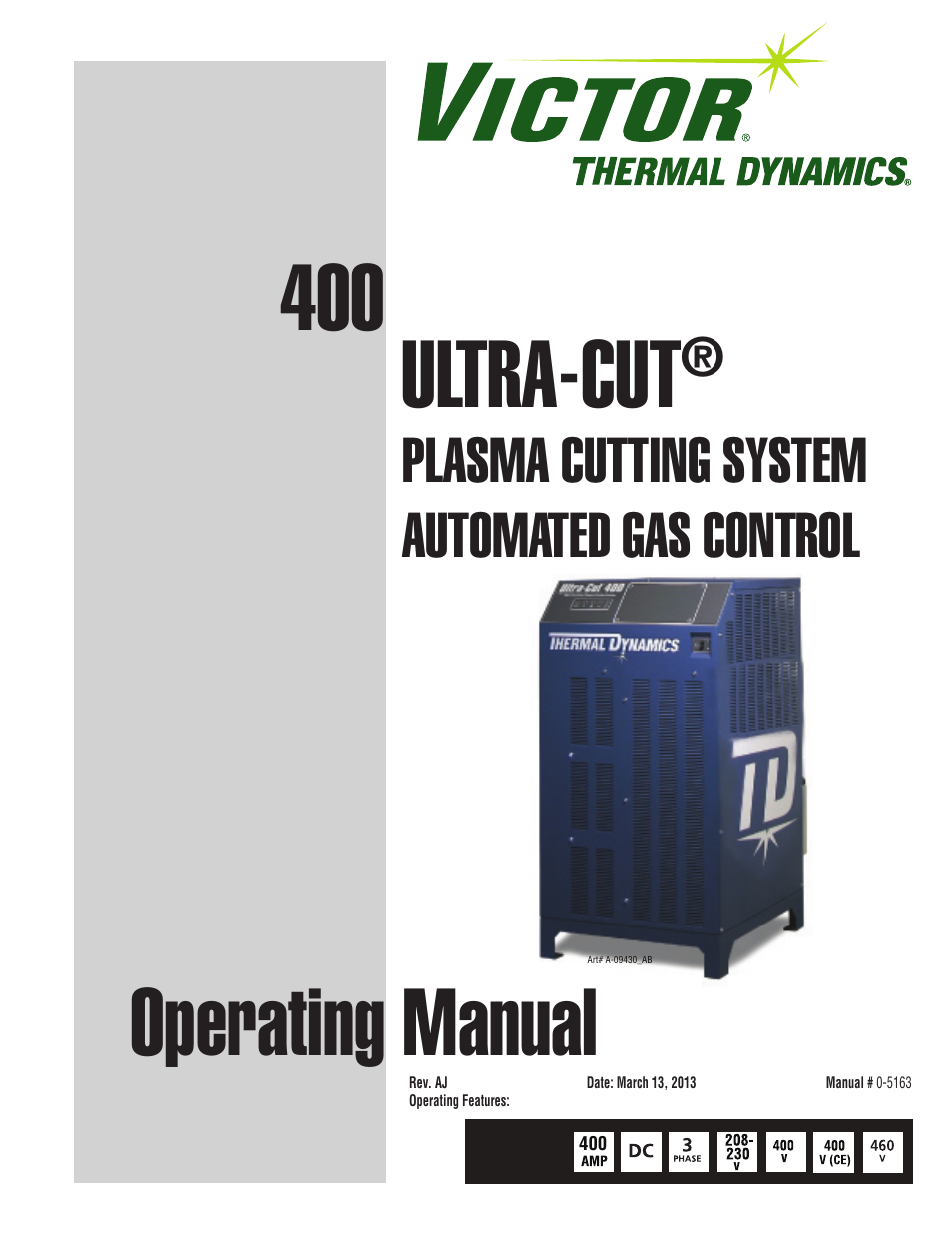 Tweco 400 Ultra-Cut(March 2013) User Manual | 172 pages