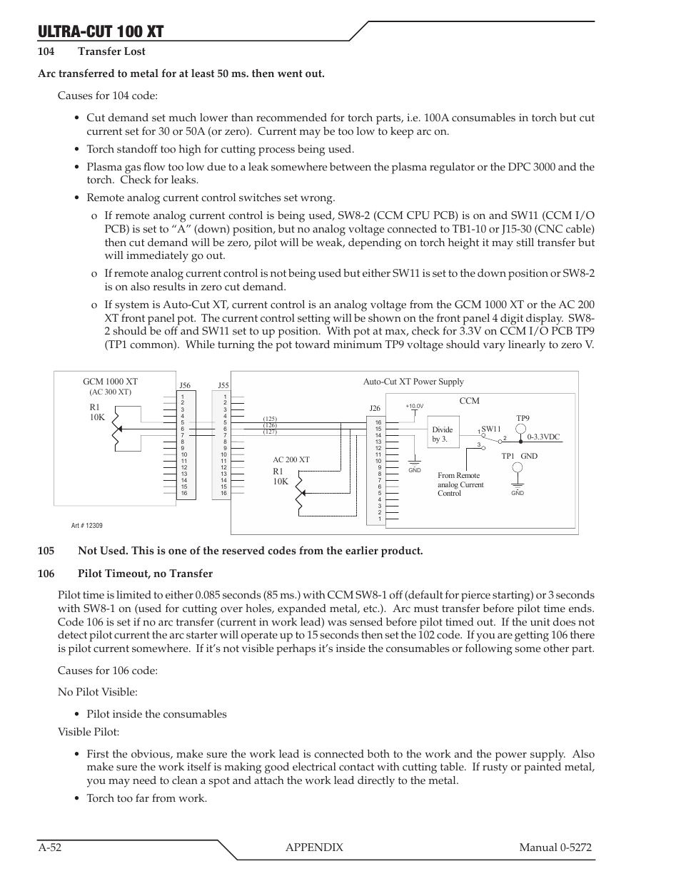Ultra-cut 100 xt | Tweco 100 XT Ultra-Cut Plasma Cutting System User Manual | Page 158 / 188