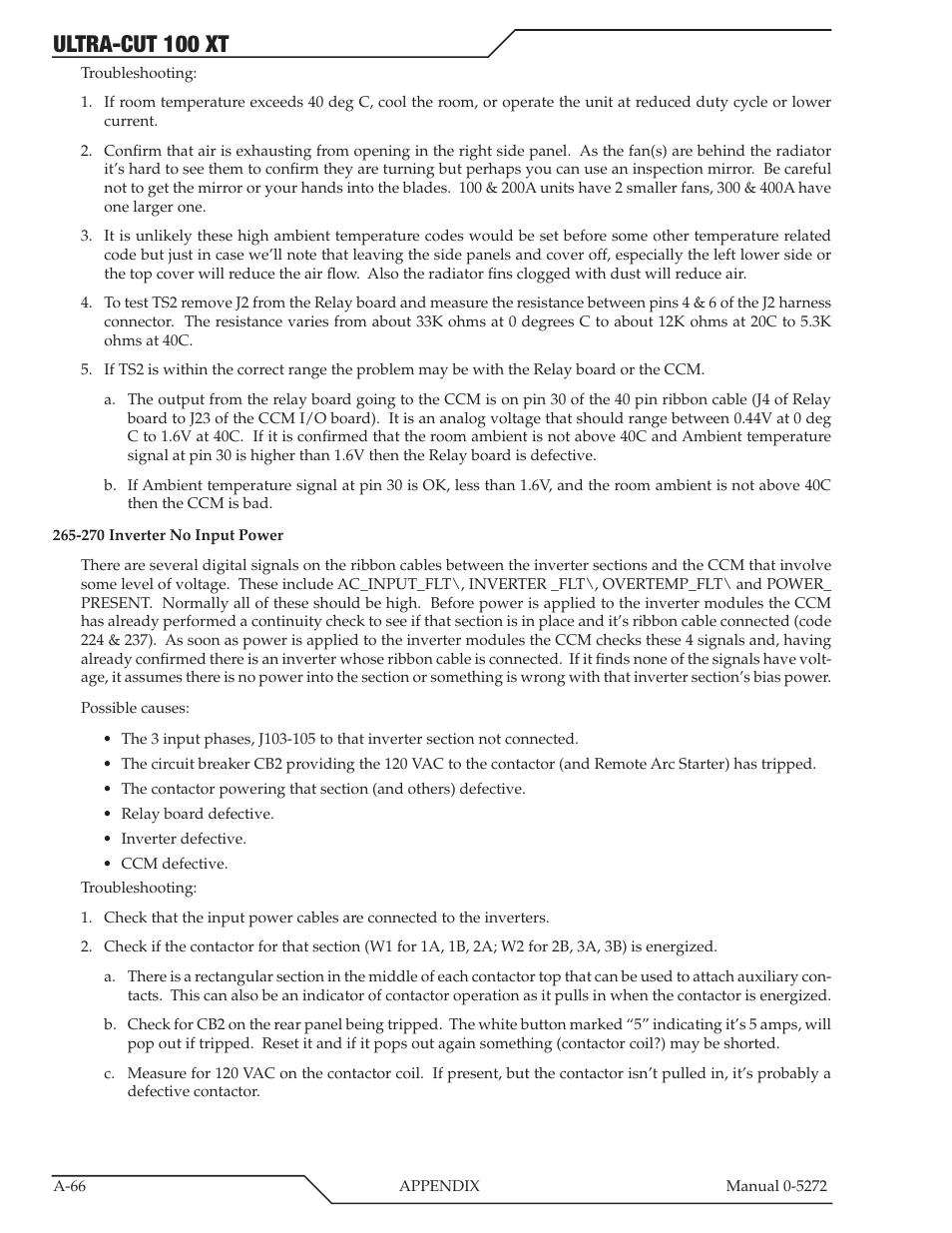 Ultra-cut 100 xt | Tweco 100 XT Ultra-Cut Plasma Cutting System User Manual | Page 172 / 188