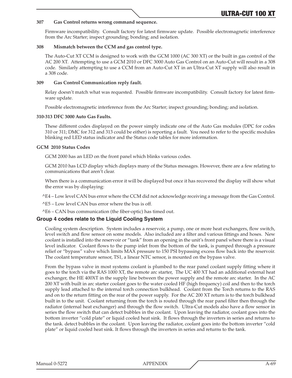 Ultra-cut 100 xt | Tweco 100 XT Ultra-Cut Plasma Cutting System User Manual | Page 175 / 188