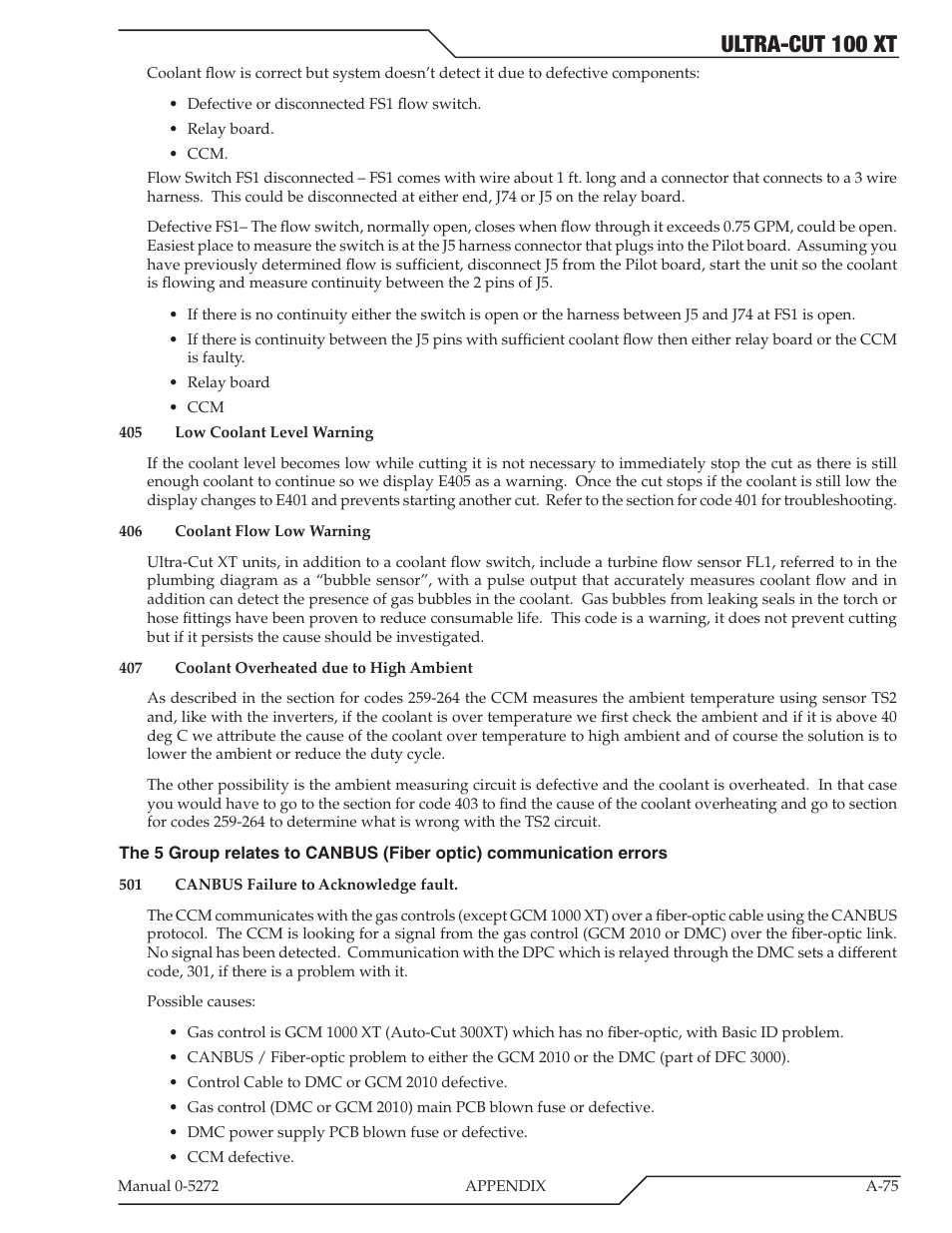 Ultra-cut 100 xt | Tweco 100 XT Ultra-Cut Plasma Cutting System User Manual | Page 181 / 188