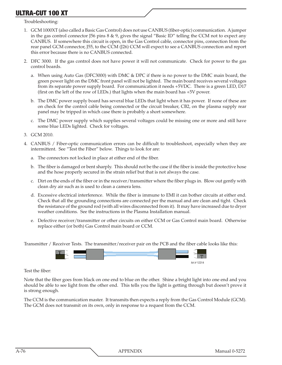 Ultra-cut 100 xt | Tweco 100 XT Ultra-Cut Plasma Cutting System User Manual | Page 182 / 188