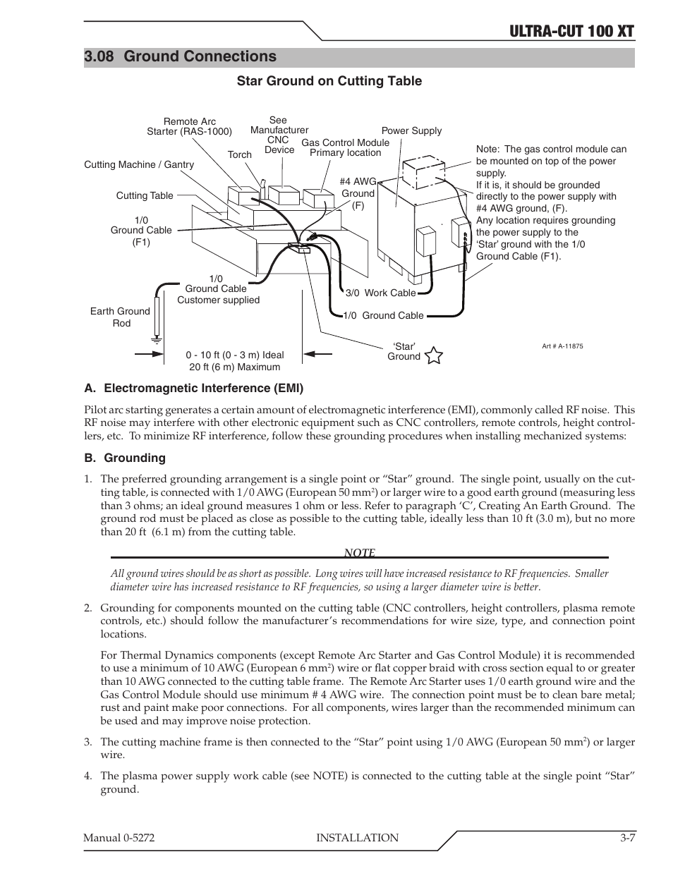 Ultra-cut 100 xt, 08 ground connections | Tweco 100 XT Ultra-Cut Plasma Cutting System User Manual | Page 29 / 188