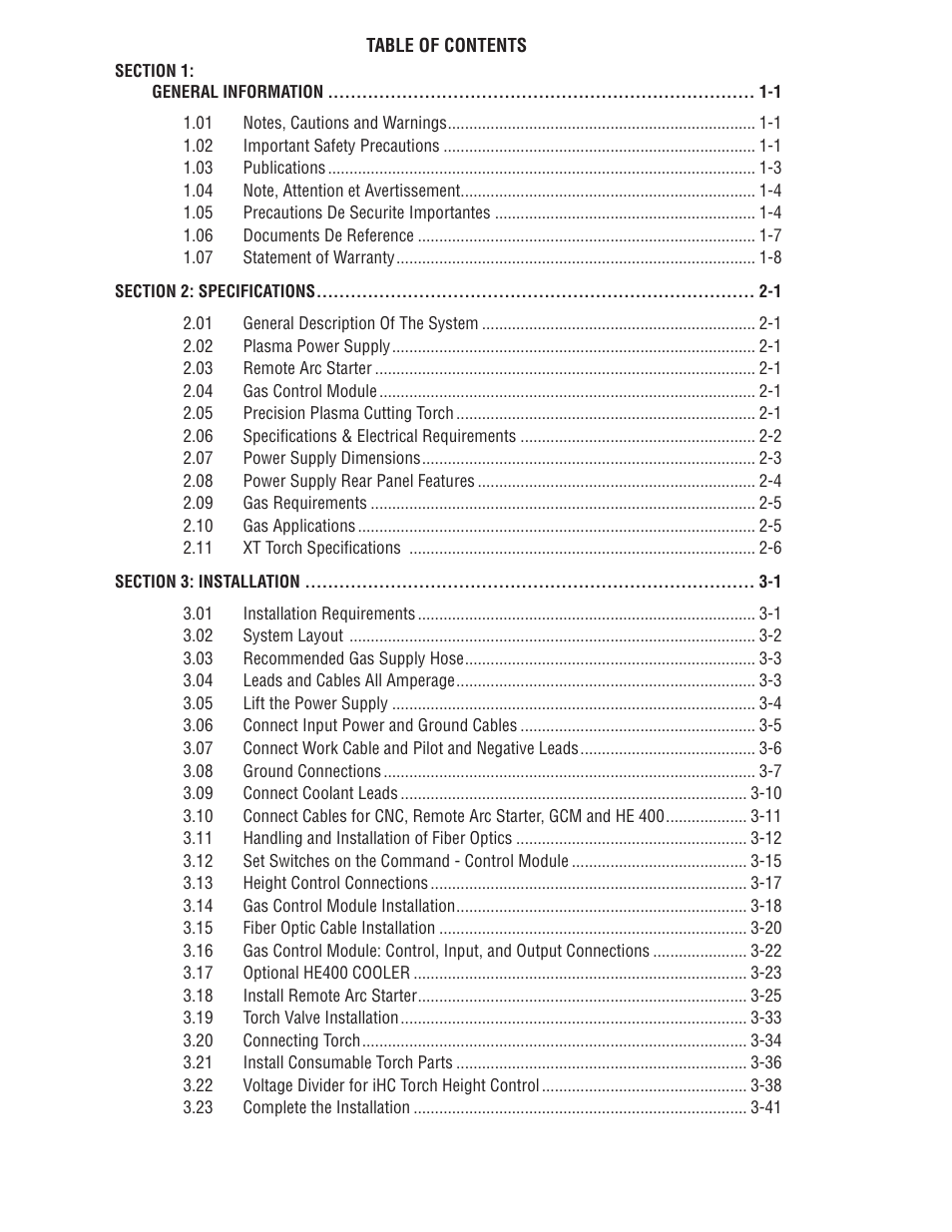 Tweco 100 XT Ultra-Cut Plasma Cutting System User Manual | Page 4 / 188