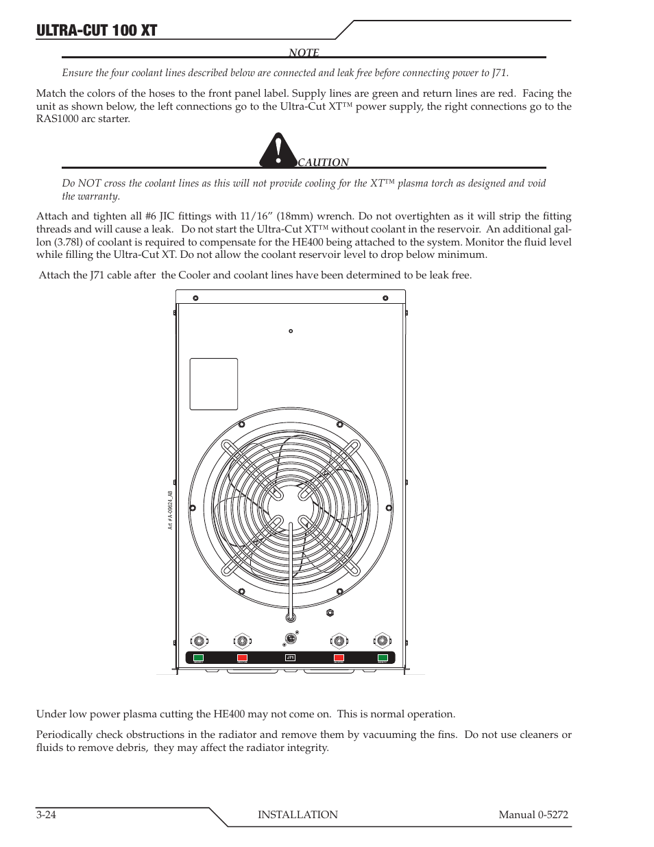 Ultra-cut 100 xt | Tweco 100 XT Ultra-Cut Plasma Cutting System User Manual | Page 46 / 188