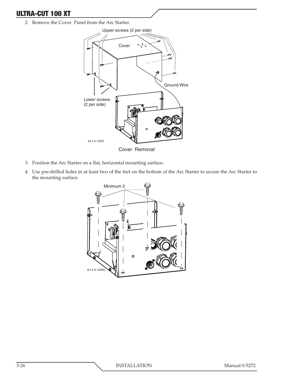 Ultra-cut 100 xt | Tweco 100 XT Ultra-Cut Plasma Cutting System User Manual | Page 48 / 188