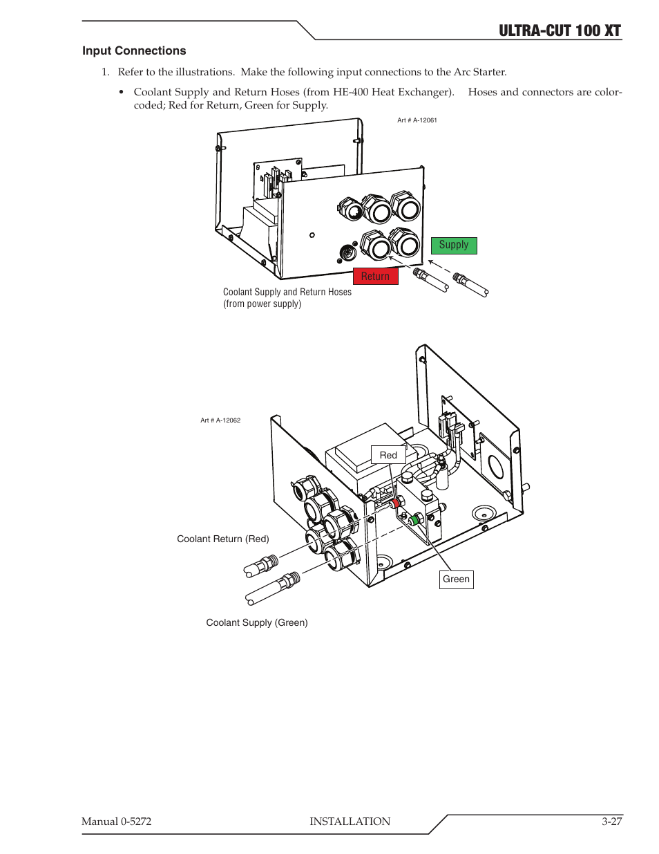 Ultra-cut 100 xt | Tweco 100 XT Ultra-Cut Plasma Cutting System User Manual | Page 49 / 188