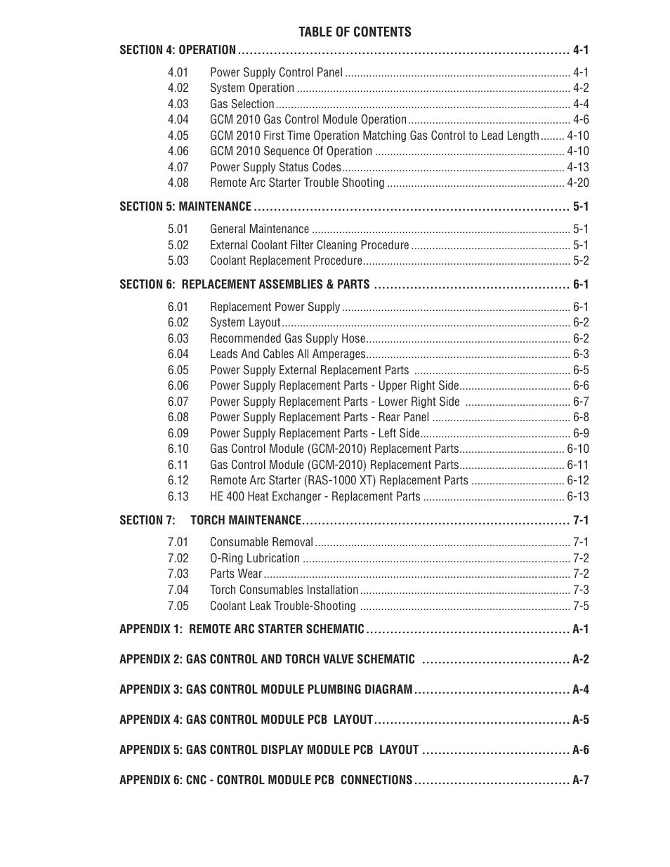 Tweco 100 XT Ultra-Cut Plasma Cutting System User Manual | Page 5 / 188