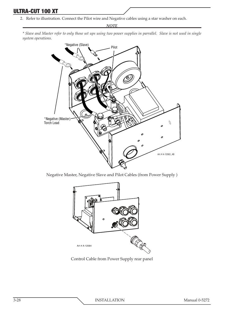 Ultra-cut 100 xt | Tweco 100 XT Ultra-Cut Plasma Cutting System User Manual | Page 50 / 188