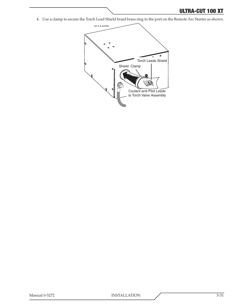Ultra-cut 100 xt | Tweco 100 XT Ultra-Cut Plasma Cutting System User Manual | Page 53 / 188