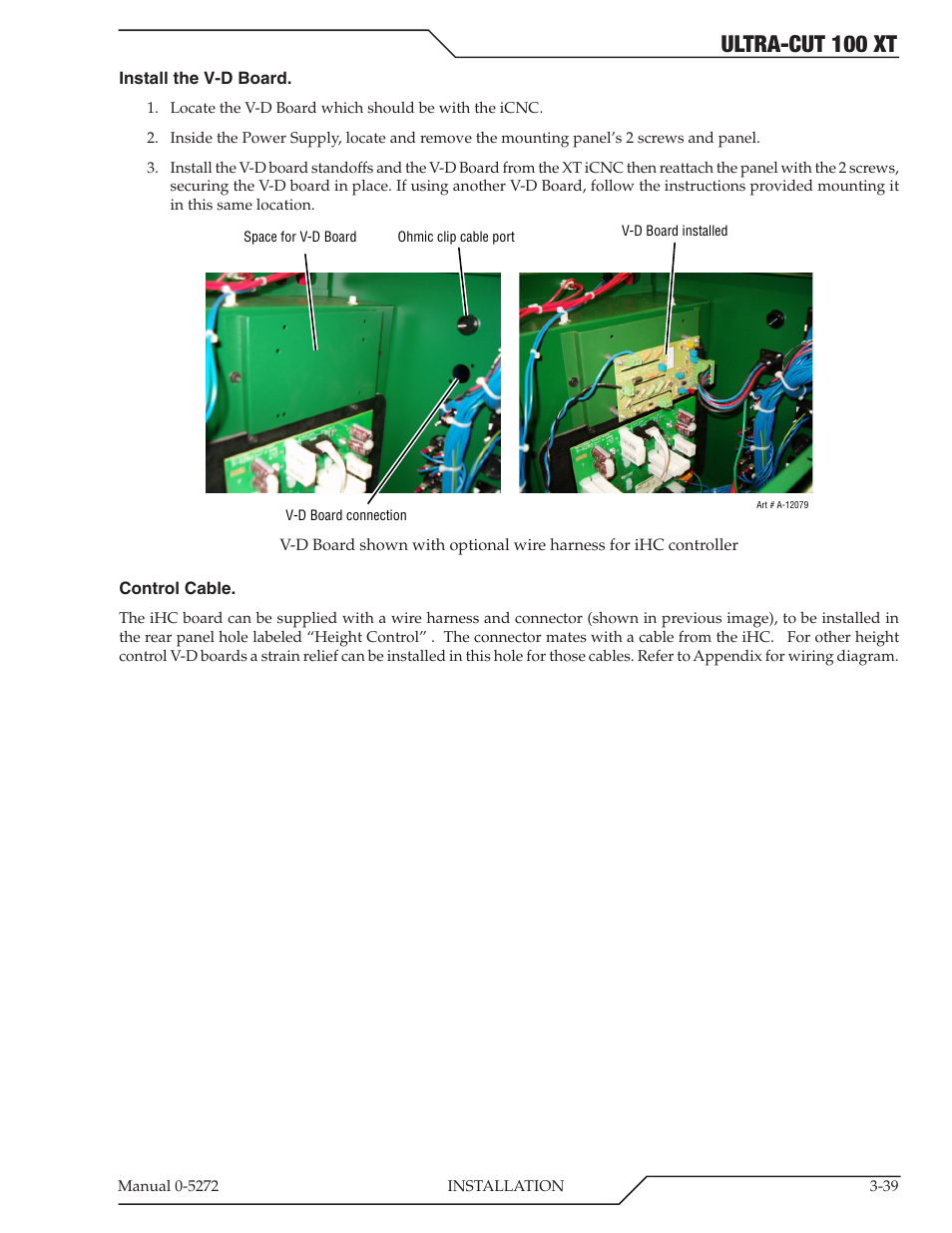 Ultra-cut 100 xt | Tweco 100 XT Ultra-Cut Plasma Cutting System User Manual | Page 61 / 188
