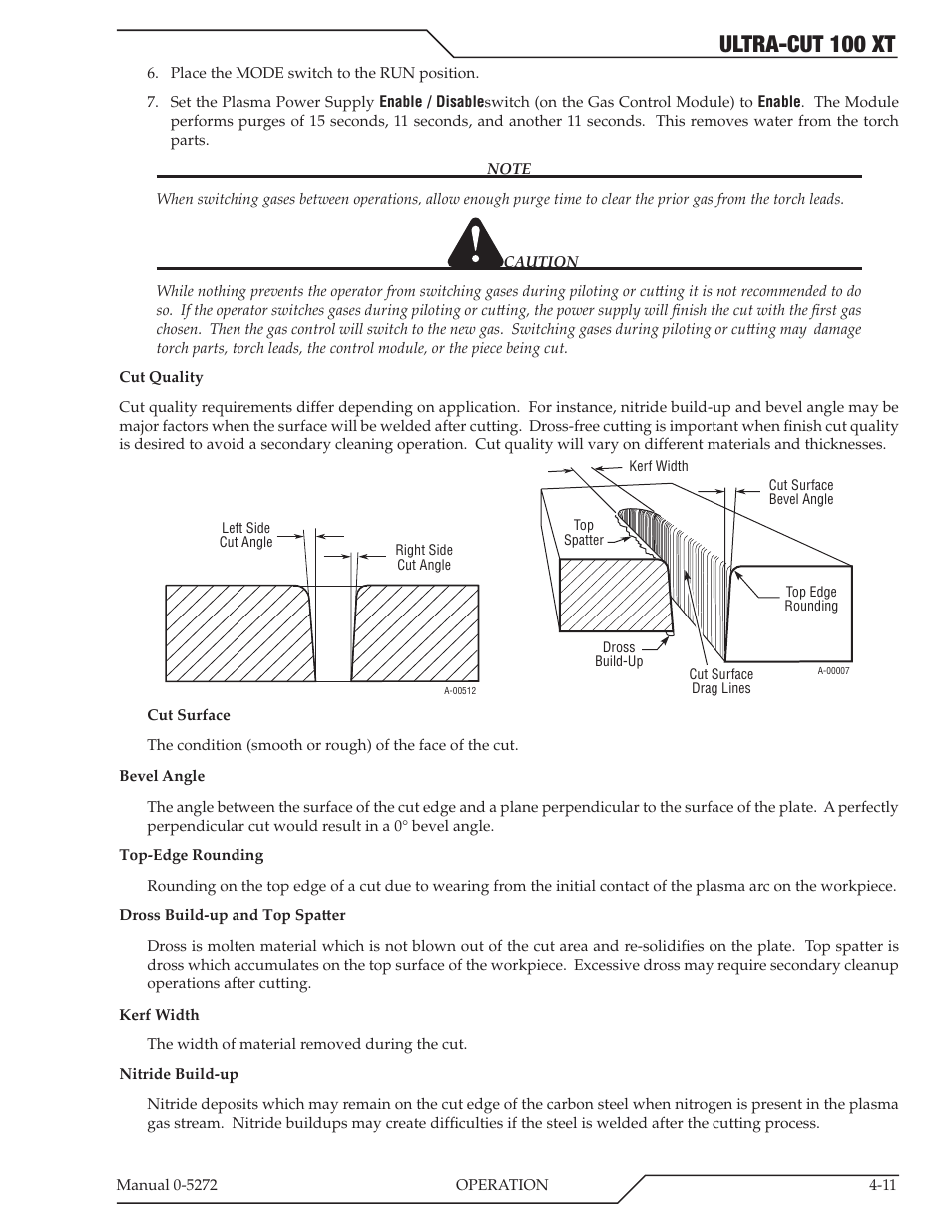 Ultra-cut 100 xt | Tweco 100 XT Ultra-Cut Plasma Cutting System User Manual | Page 75 / 188