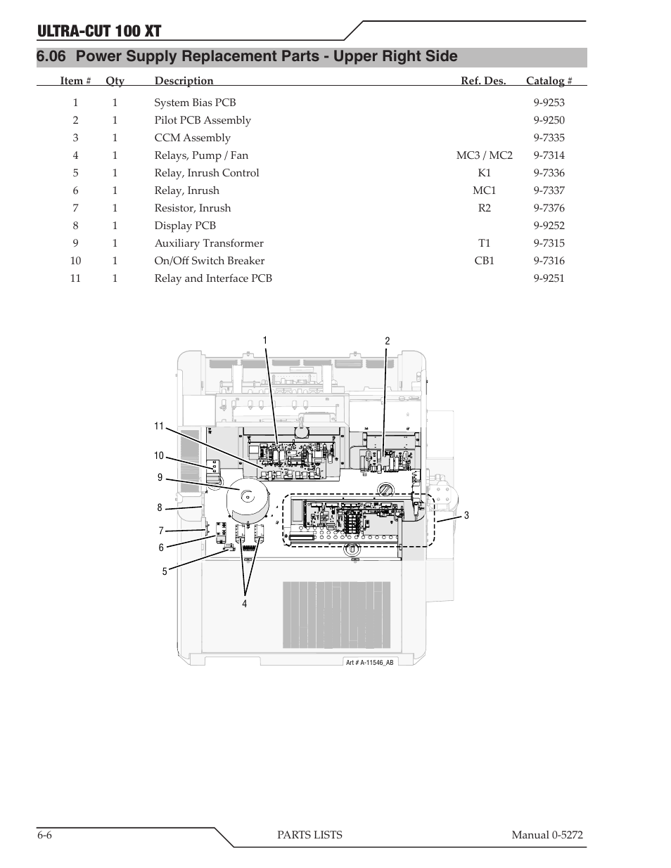 Ultra-cut 100 xt | Tweco 100 XT Ultra-Cut Plasma Cutting System User Manual | Page 92 / 188