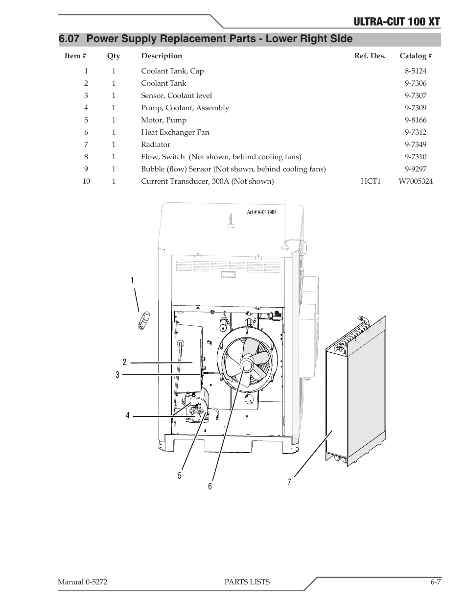 Ultra-cut 100 xt | Tweco 100 XT Ultra-Cut Plasma Cutting System User Manual | Page 93 / 188