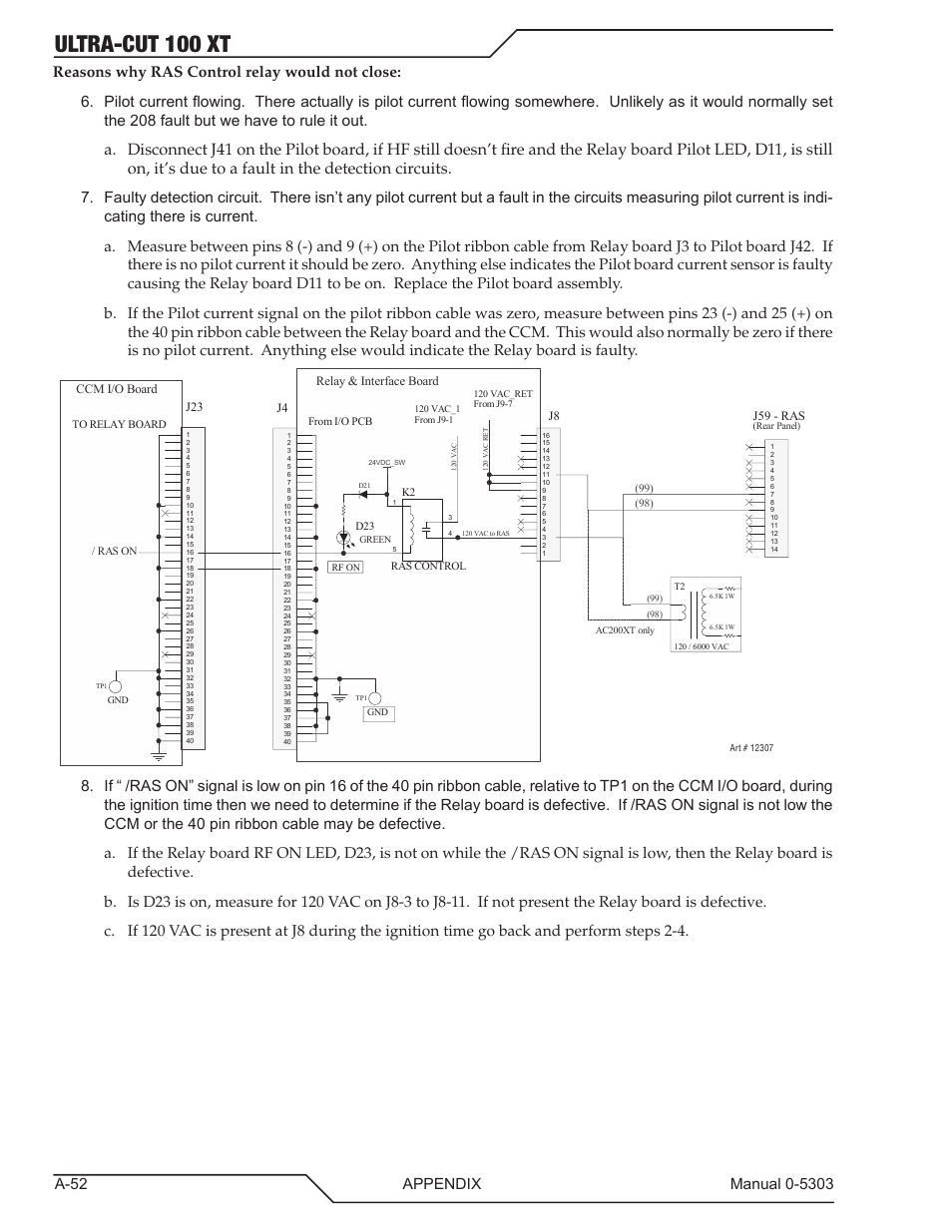 Ultra-cut 100 xt | Tweco 100 Ultra-Cut Plasma Cutting System with Automated Gas Control User Manual | Page 176 / 208
