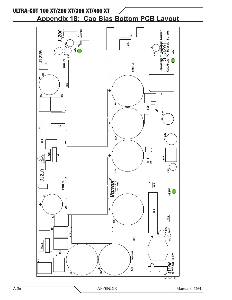 Appendix 18: cap bias bottom pcb layout | Tweco 400 Ultra-Cut(October 2014) User Manual | Page 142 / 202