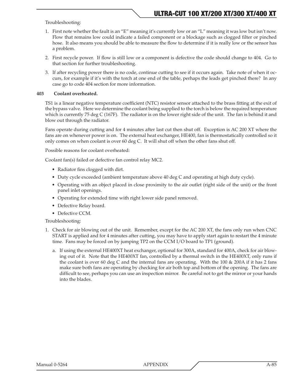 Tweco 400 Ultra-Cut(October 2014) User Manual | Page 191 / 202