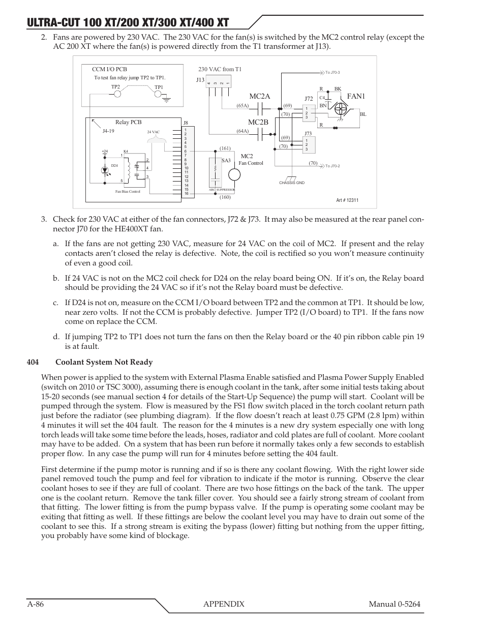 Mc2a mc2b, Fan1 | Tweco 400 Ultra-Cut(October 2014) User Manual | Page 192 / 202
