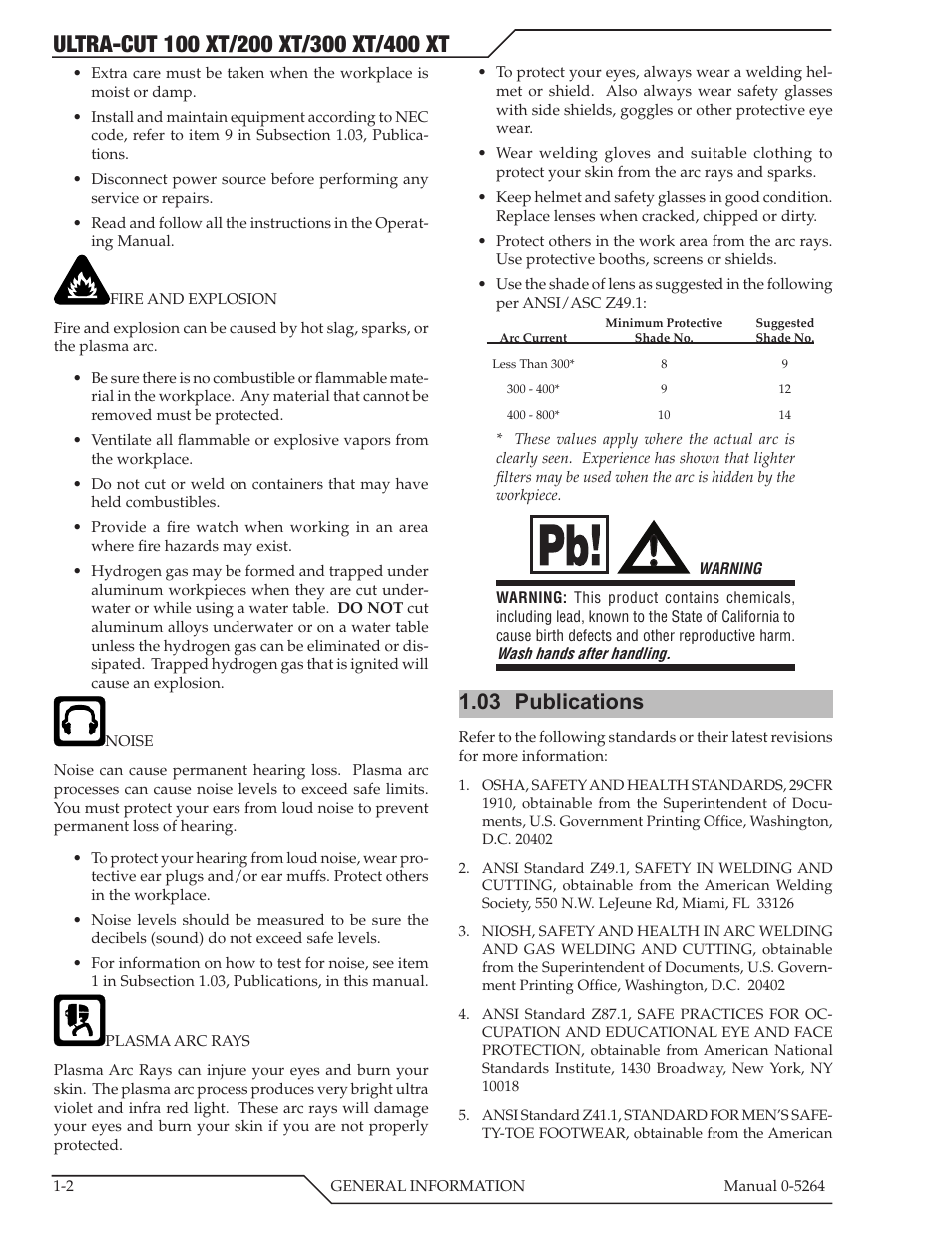 03 publications, 03 publications -2 | Tweco 400 Ultra-Cut(October 2014) User Manual | Page 8 / 202