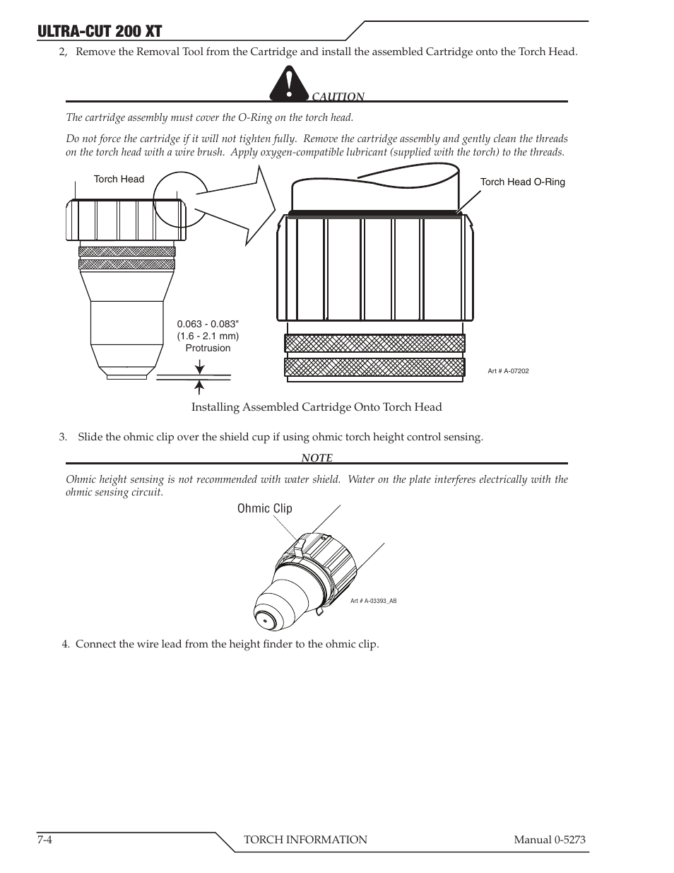 Ultra-cut 200 xt | Tweco 200 XT Ultra-Cut Plasma Cutting System User Manual | Page 104 / 188