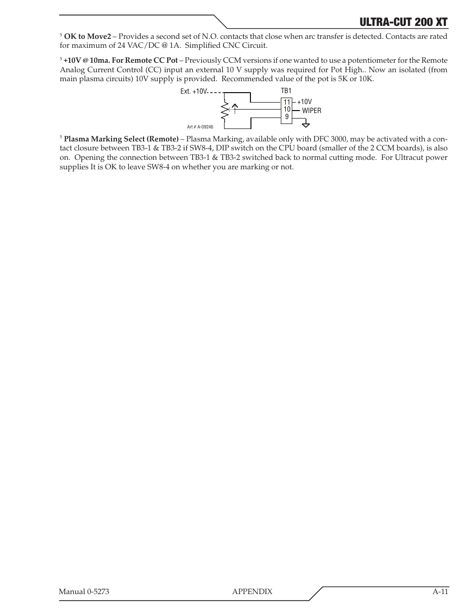 Ultra-cut 200 xt | Tweco 200 XT Ultra-Cut Plasma Cutting System User Manual | Page 117 / 188