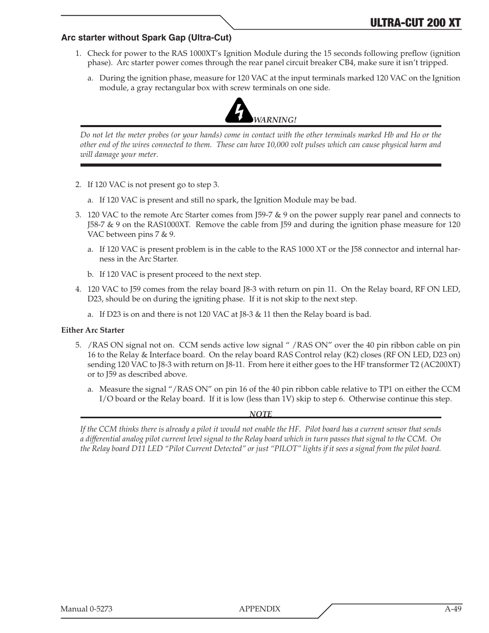 Ultra-cut 200 xt | Tweco 200 XT Ultra-Cut Plasma Cutting System User Manual | Page 155 / 188