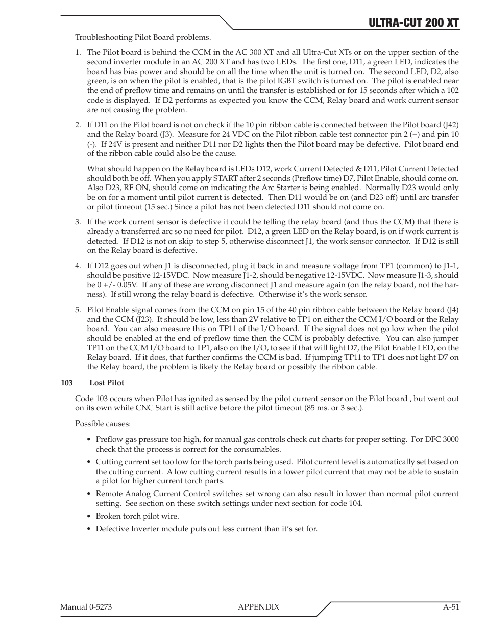 Ultra-cut 200 xt | Tweco 200 XT Ultra-Cut Plasma Cutting System User Manual | Page 157 / 188