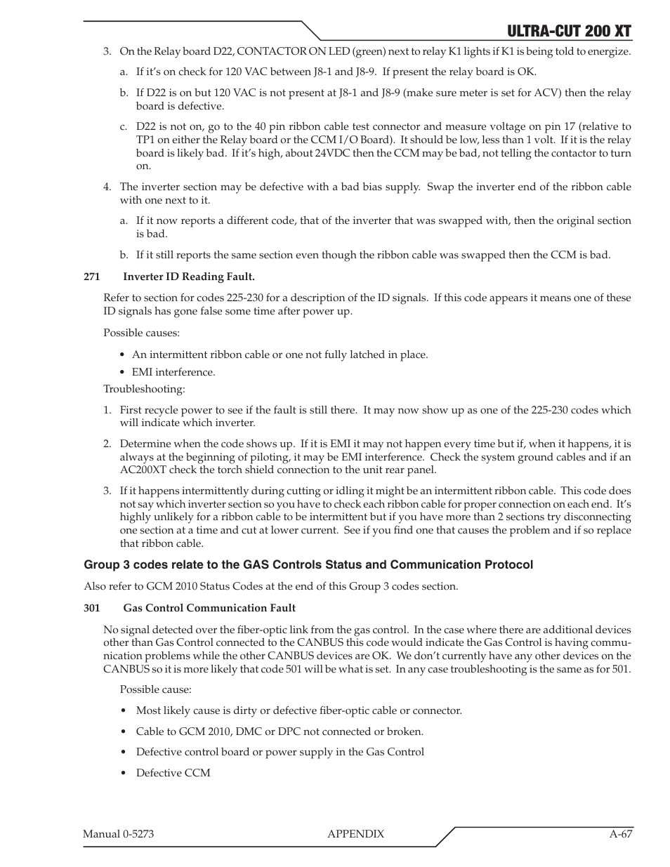 Ultra-cut 200 xt | Tweco 200 XT Ultra-Cut Plasma Cutting System User Manual | Page 173 / 188