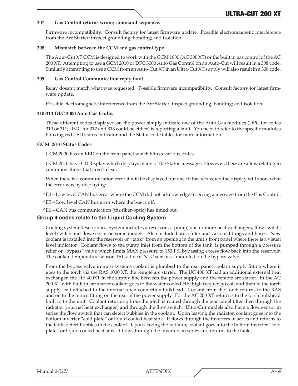 Ultra-cut 200 xt | Tweco 200 XT Ultra-Cut Plasma Cutting System User Manual | Page 175 / 188