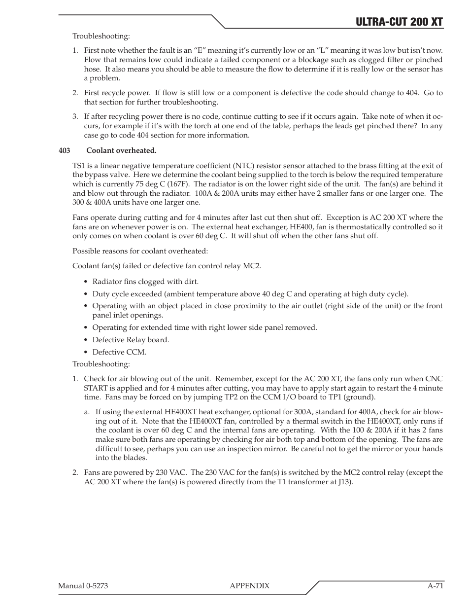 Ultra-cut 200 xt | Tweco 200 XT Ultra-Cut Plasma Cutting System User Manual | Page 177 / 188