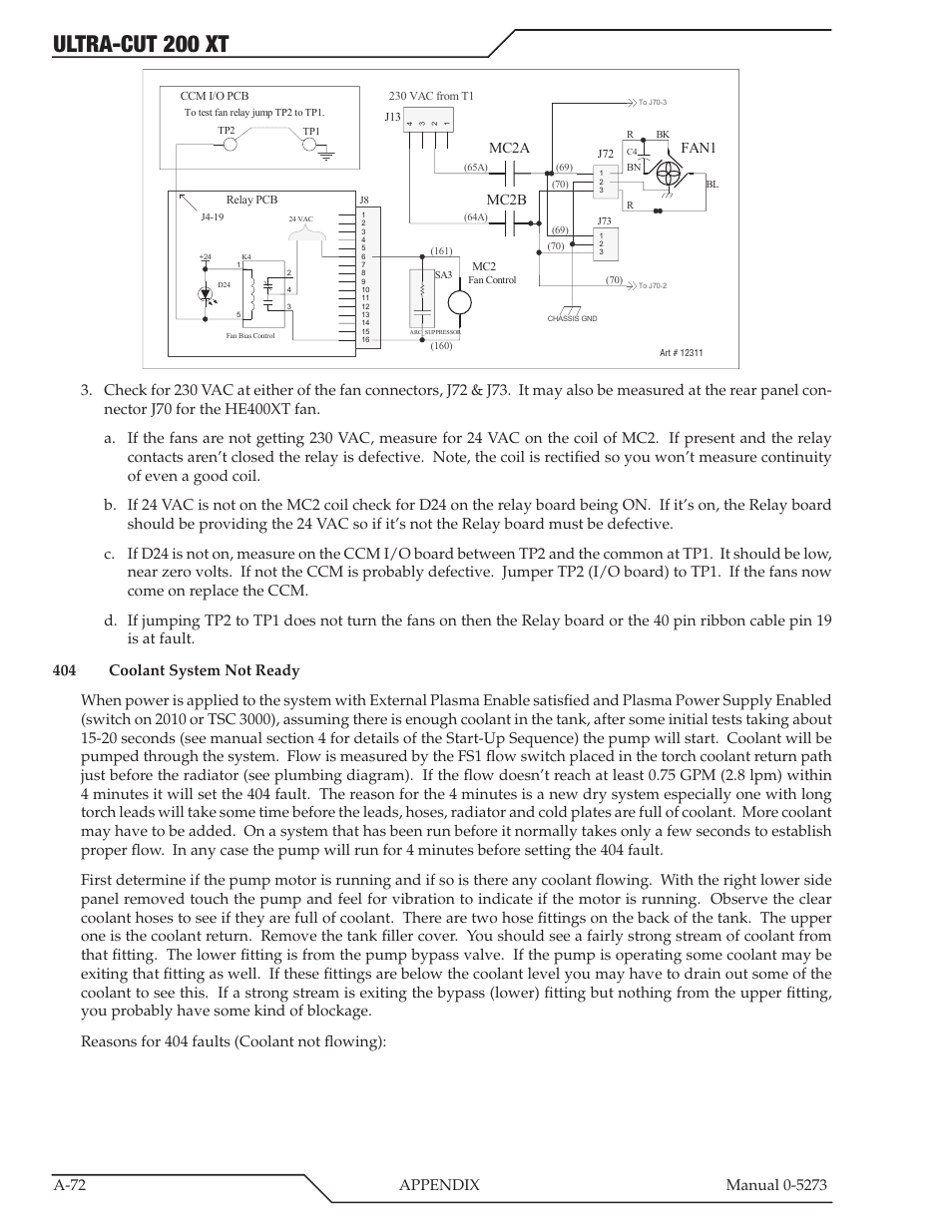 Ultra-cut 200 xt, Mc2a mc2b, Fan1 | Tweco 200 XT Ultra-Cut Plasma Cutting System User Manual | Page 178 / 188