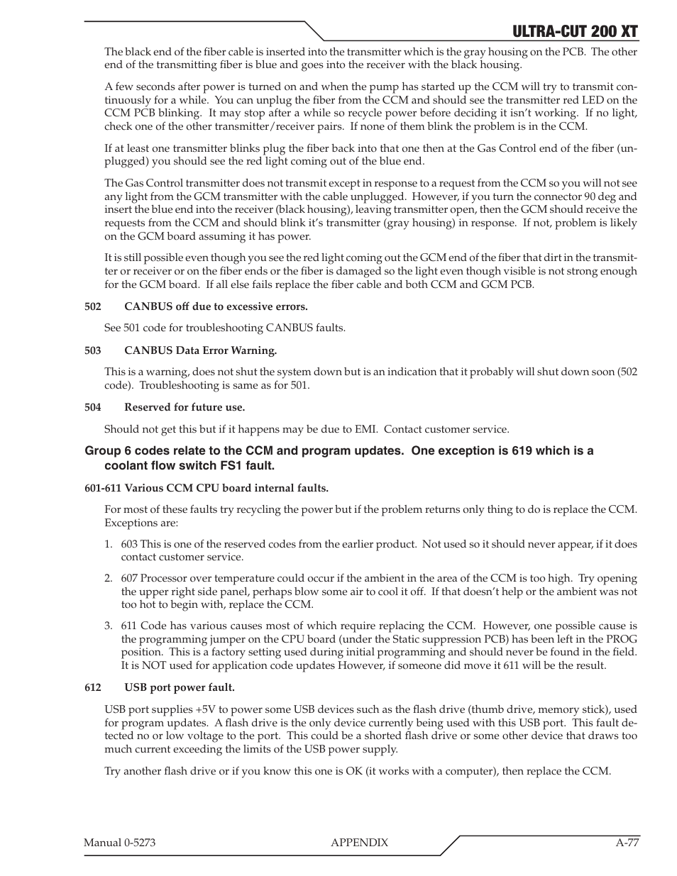 Ultra-cut 200 xt | Tweco 200 XT Ultra-Cut Plasma Cutting System User Manual | Page 183 / 188