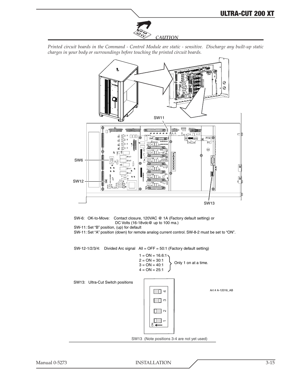 Ultra-cut 200 xt | Tweco 200 XT Ultra-Cut Plasma Cutting System User Manual | Page 39 / 188