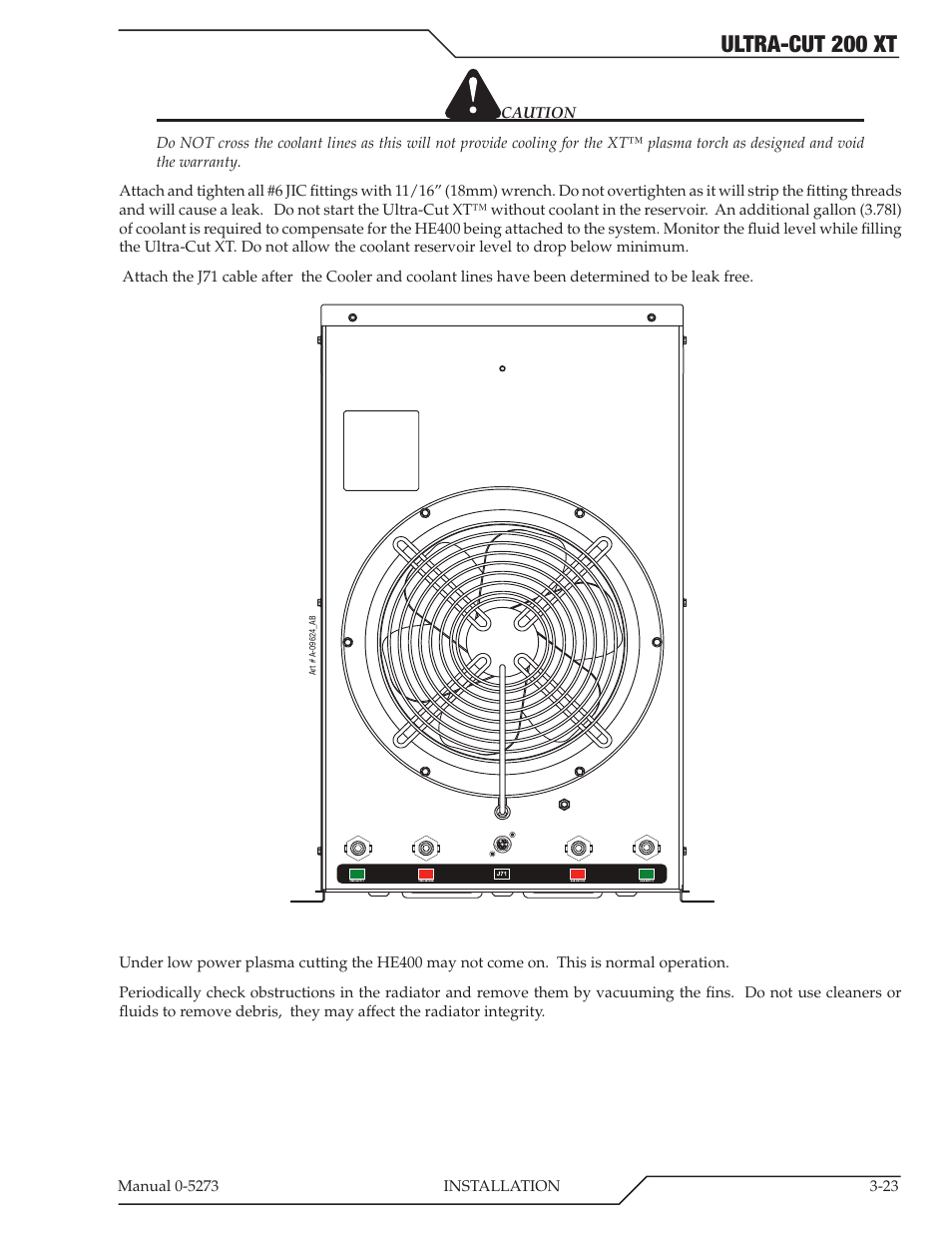 Ultra-cut 200 xt | Tweco 200 XT Ultra-Cut Plasma Cutting System User Manual | Page 47 / 188