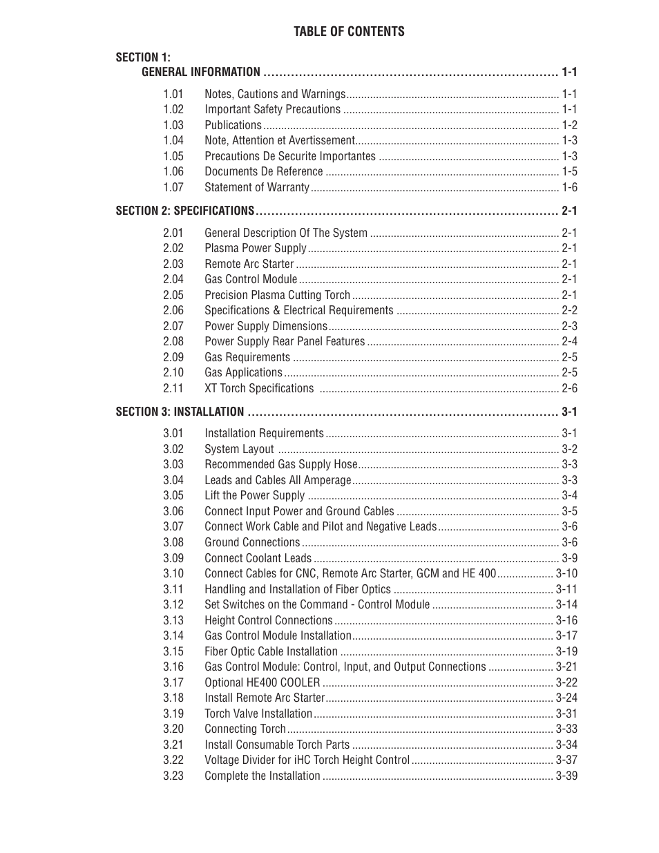 Tweco 200 XT Ultra-Cut Plasma Cutting System User Manual | Page 5 / 188