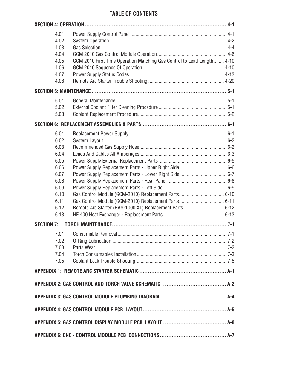 Tweco 200 XT Ultra-Cut Plasma Cutting System User Manual | Page 6 / 188