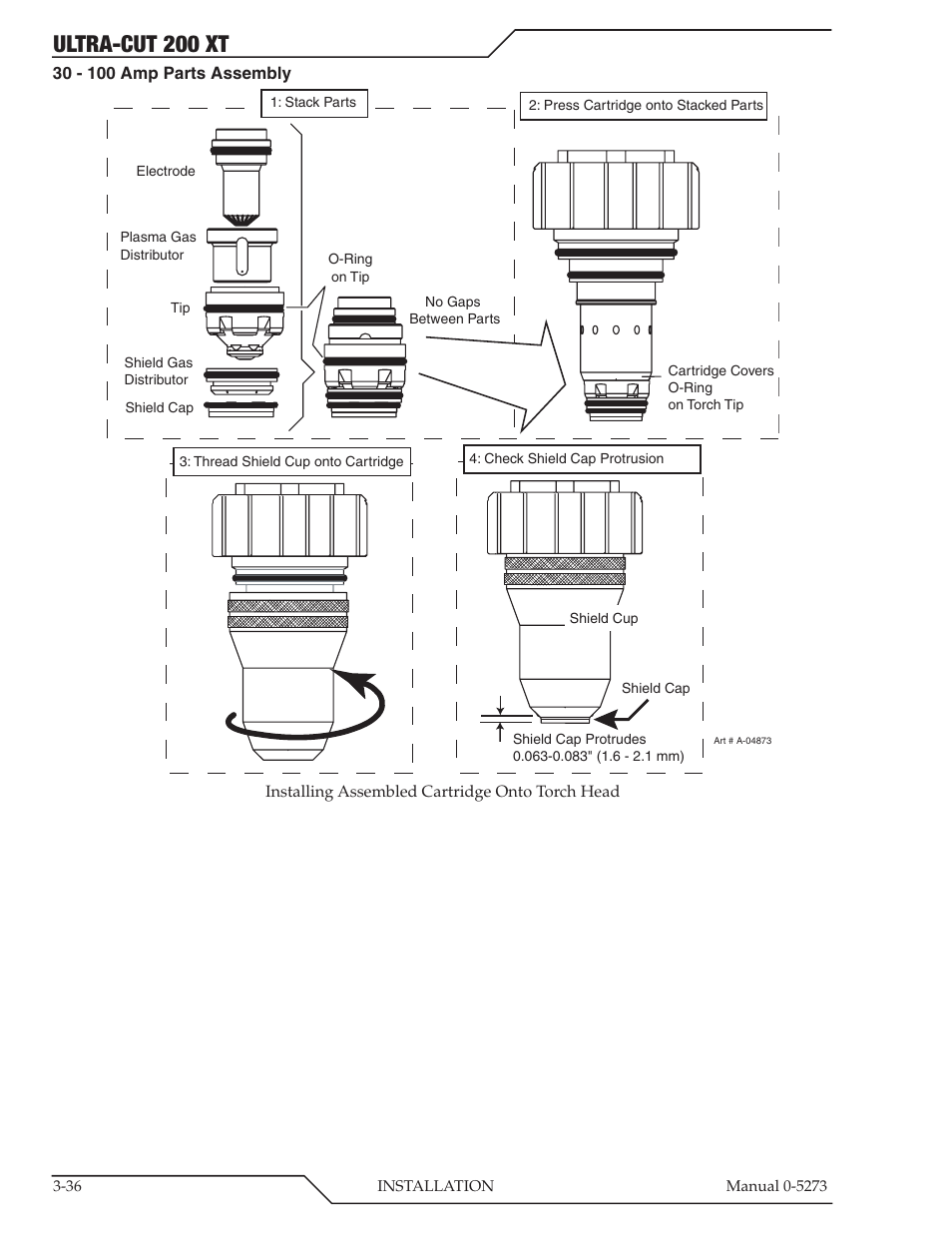 Ultra-cut 200 xt | Tweco 200 XT Ultra-Cut Plasma Cutting System User Manual | Page 60 / 188