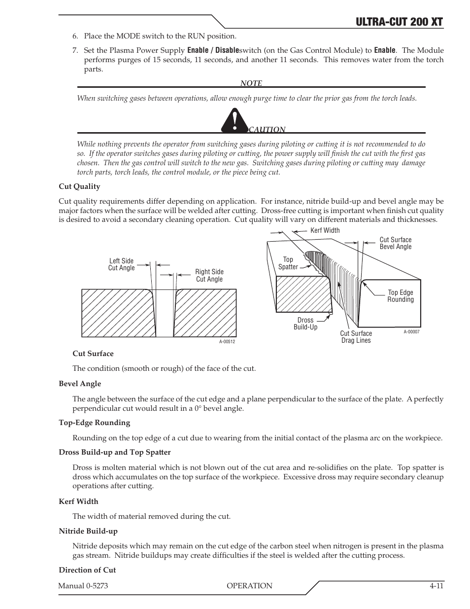 Ultra-cut 200 xt | Tweco 200 XT Ultra-Cut Plasma Cutting System User Manual | Page 75 / 188