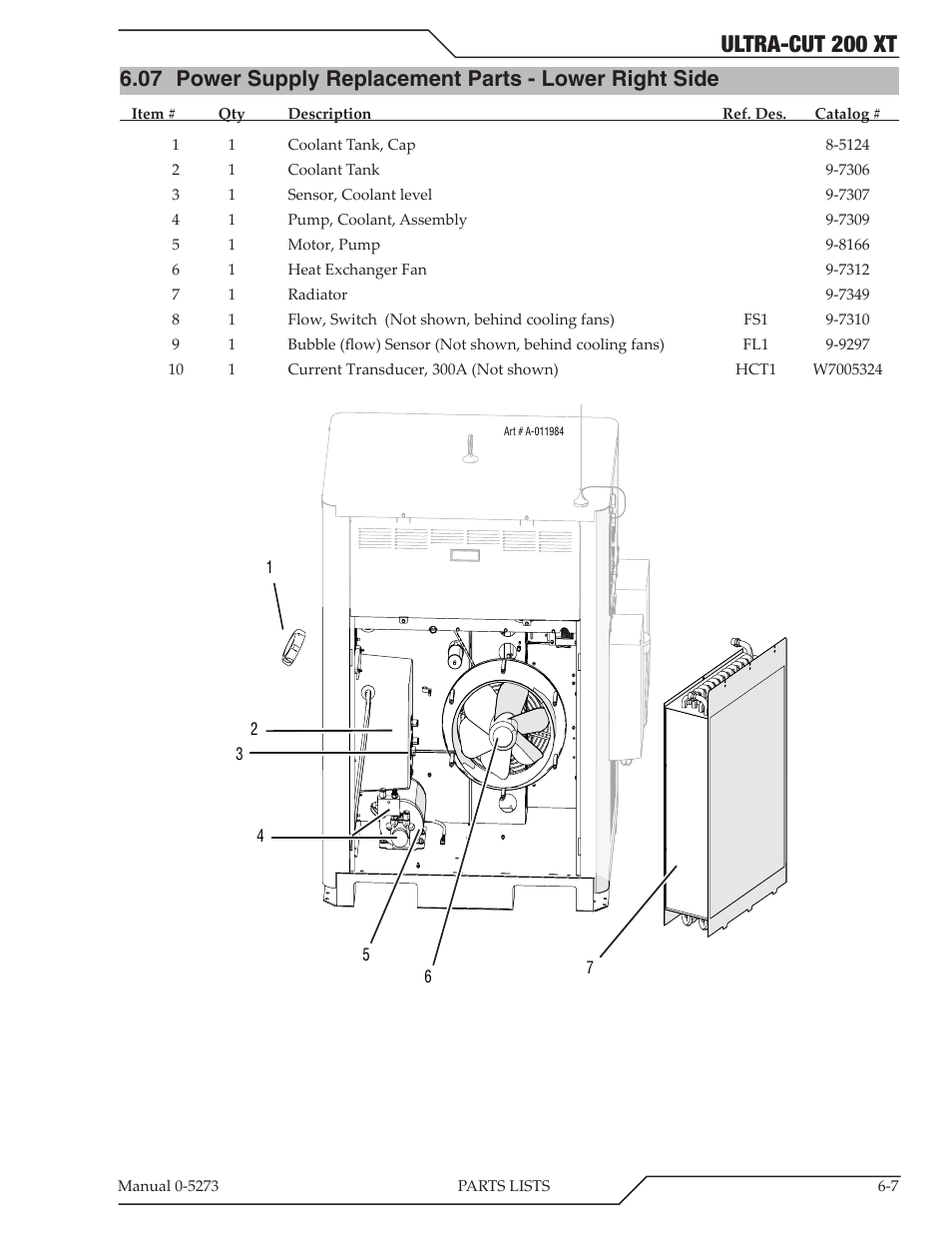 Ultra-cut 200 xt | Tweco 200 XT Ultra-Cut Plasma Cutting System User Manual | Page 93 / 188