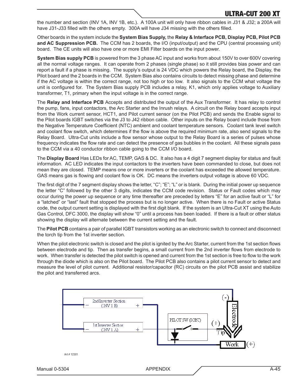 Ultra-cut 200 xt | Tweco 200 XT Ultra-Cut Plasma Cutting System With Automated Gas Control User Manual | Page 169 / 208