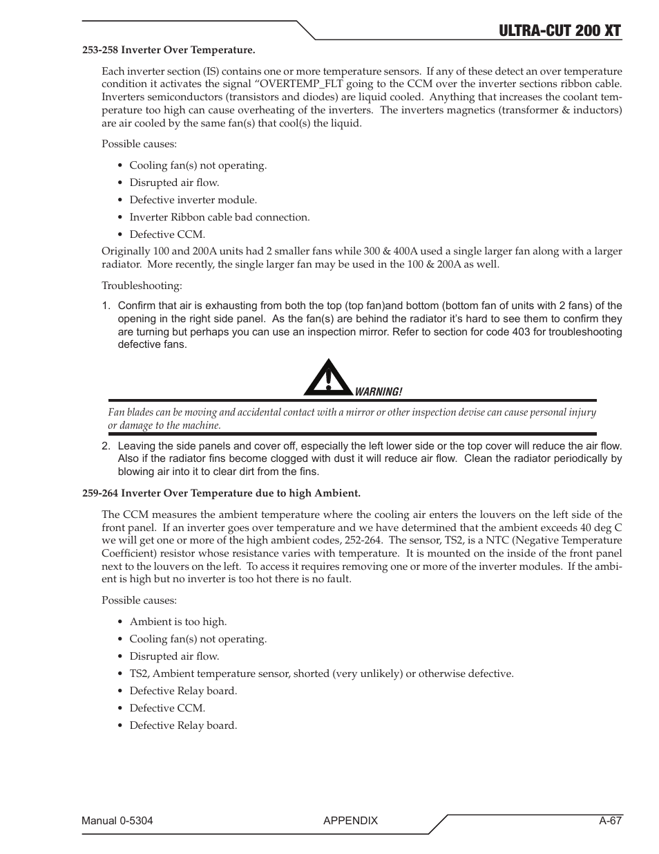 Ultra-cut 200 xt | Tweco 200 XT Ultra-Cut Plasma Cutting System With Automated Gas Control User Manual | Page 191 / 208