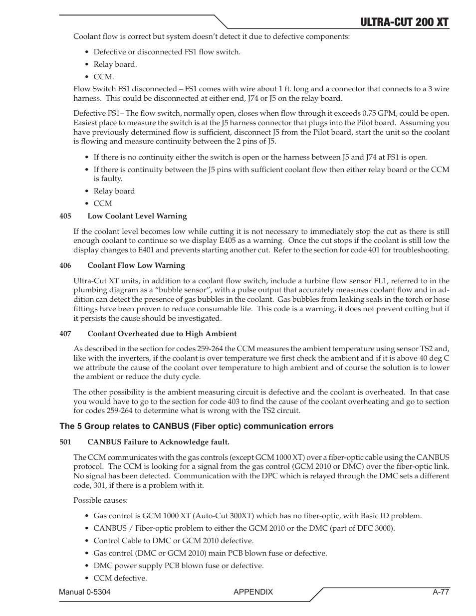 Ultra-cut 200 xt | Tweco 200 XT Ultra-Cut Plasma Cutting System With Automated Gas Control User Manual | Page 201 / 208