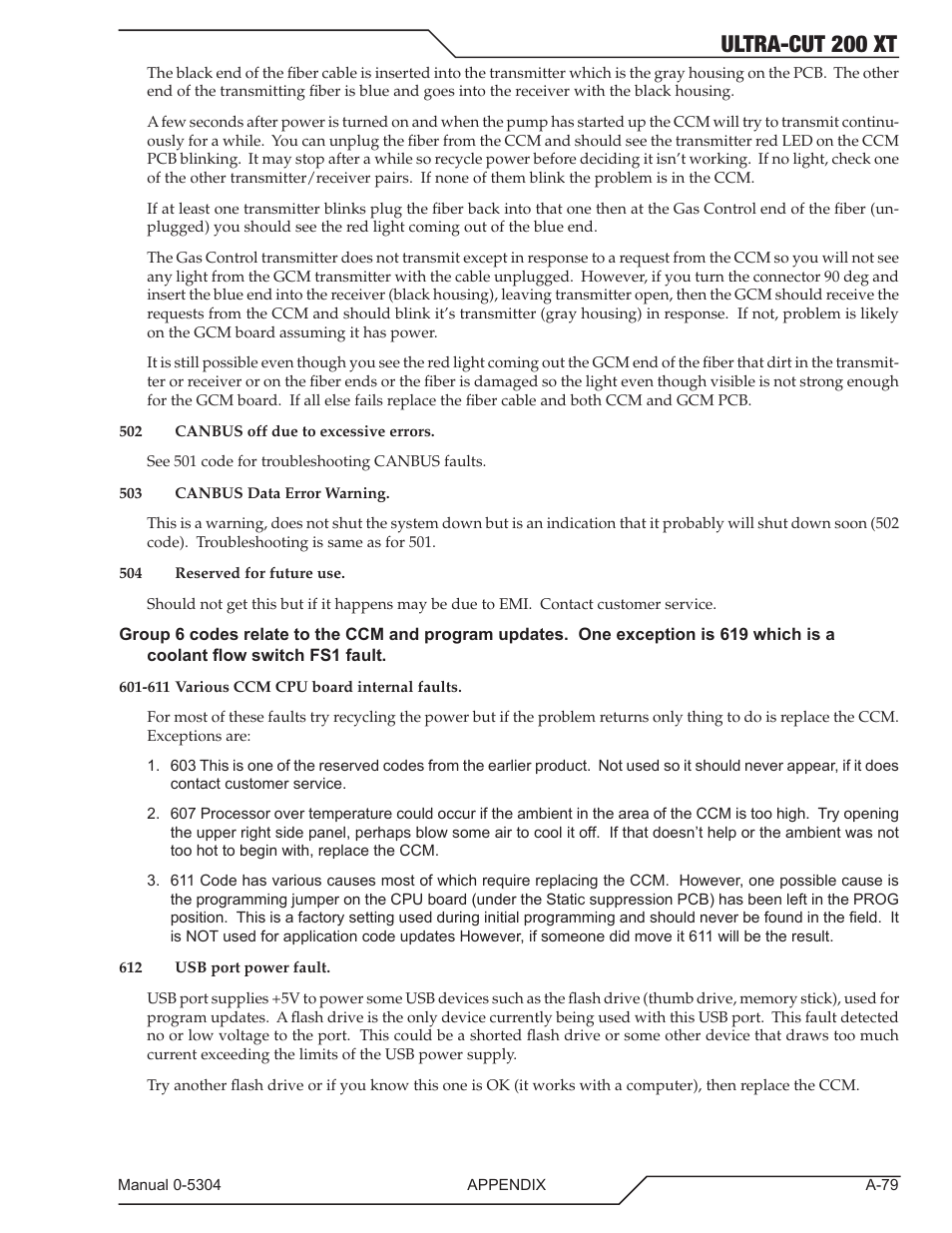 Ultra-cut 200 xt | Tweco 200 XT Ultra-Cut Plasma Cutting System With Automated Gas Control User Manual | Page 203 / 208