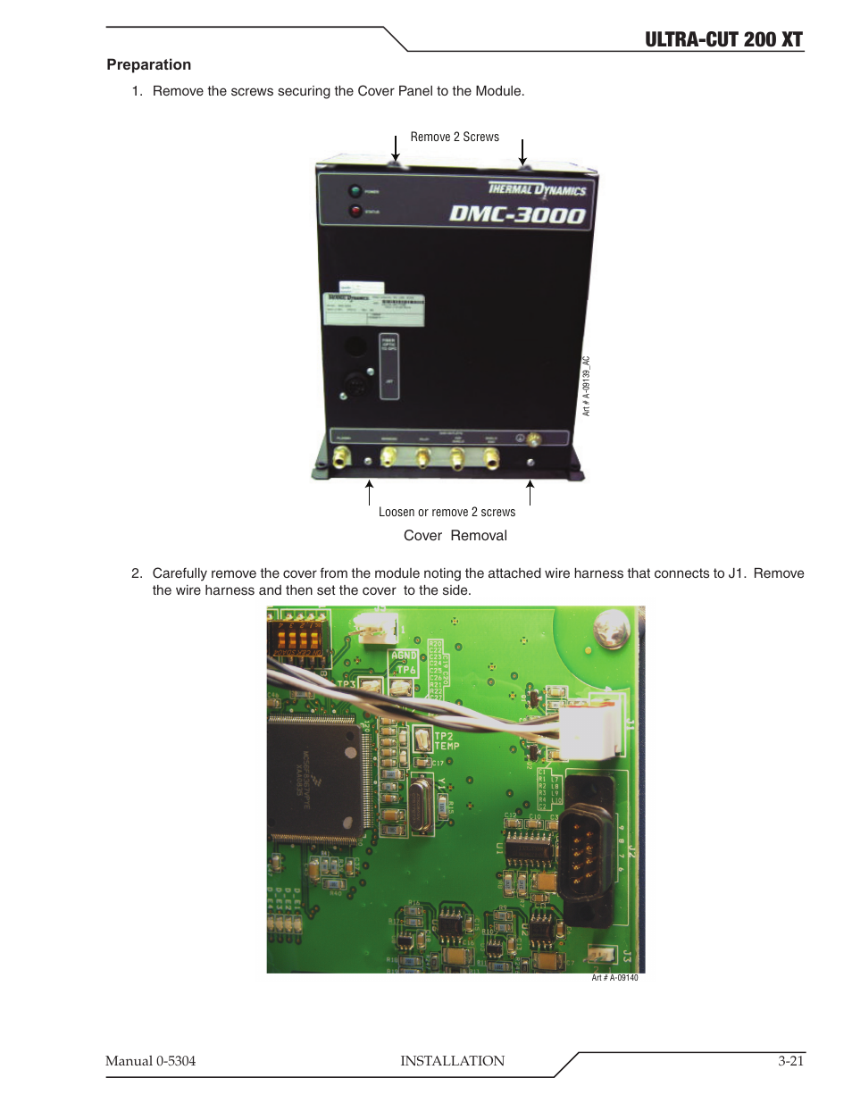 Ultra-cut 200 xt | Tweco 200 XT Ultra-Cut Plasma Cutting System With Automated Gas Control User Manual | Page 45 / 208