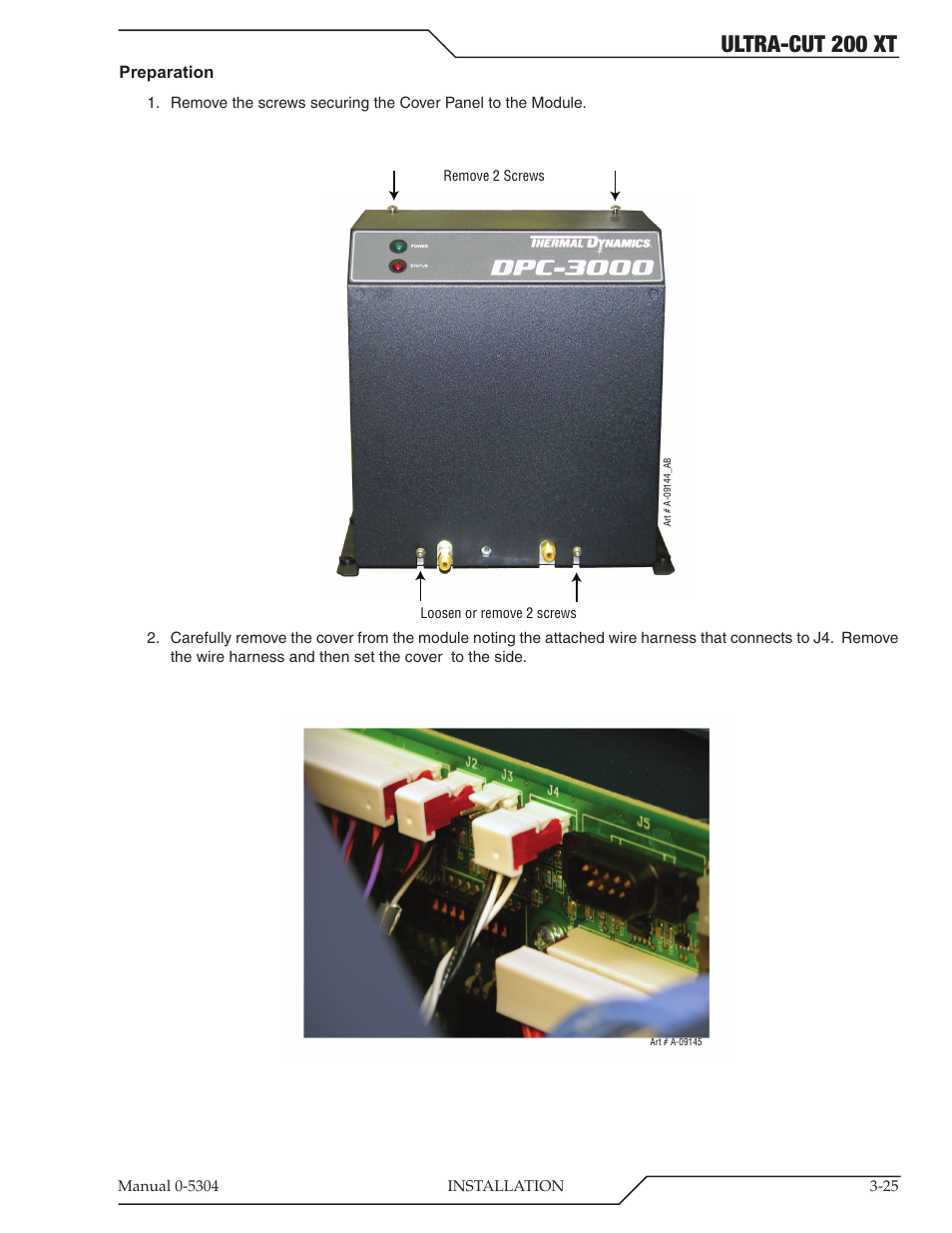 Ultra-cut 200 xt | Tweco 200 XT Ultra-Cut Plasma Cutting System With Automated Gas Control User Manual | Page 49 / 208