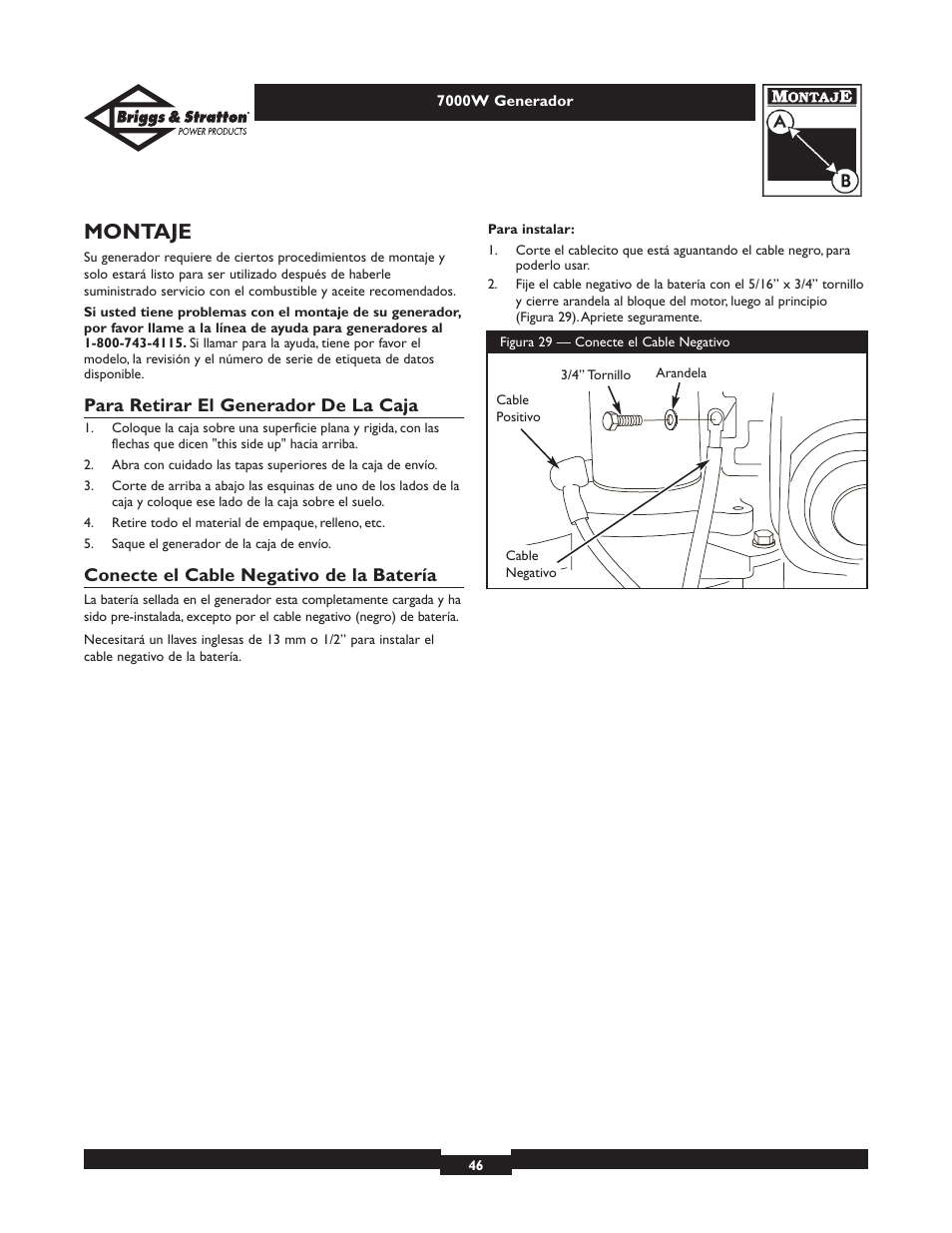 Montaje | Briggs & Stratton Elite 01894 User Manual | Page 46 / 56