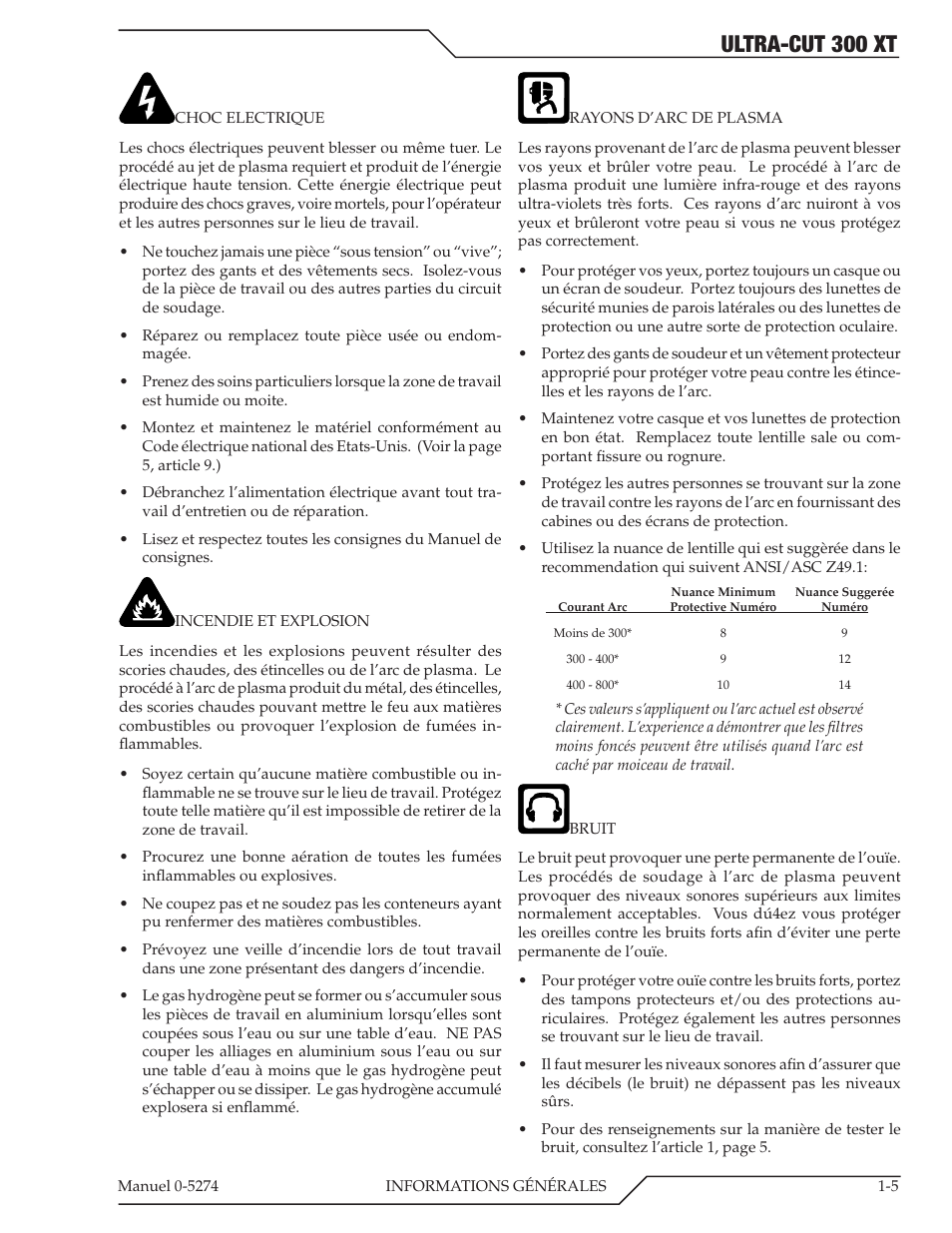 Ultra-cut 300 xt | Tweco 300 XT Ultra-Cut Plasma Cutting System User Manual | Page 13 / 188