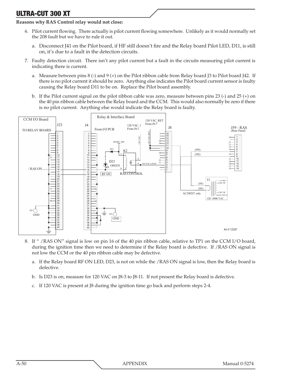 Ultra-cut 300 xt | Tweco 300 XT Ultra-Cut Plasma Cutting System User Manual | Page 156 / 188