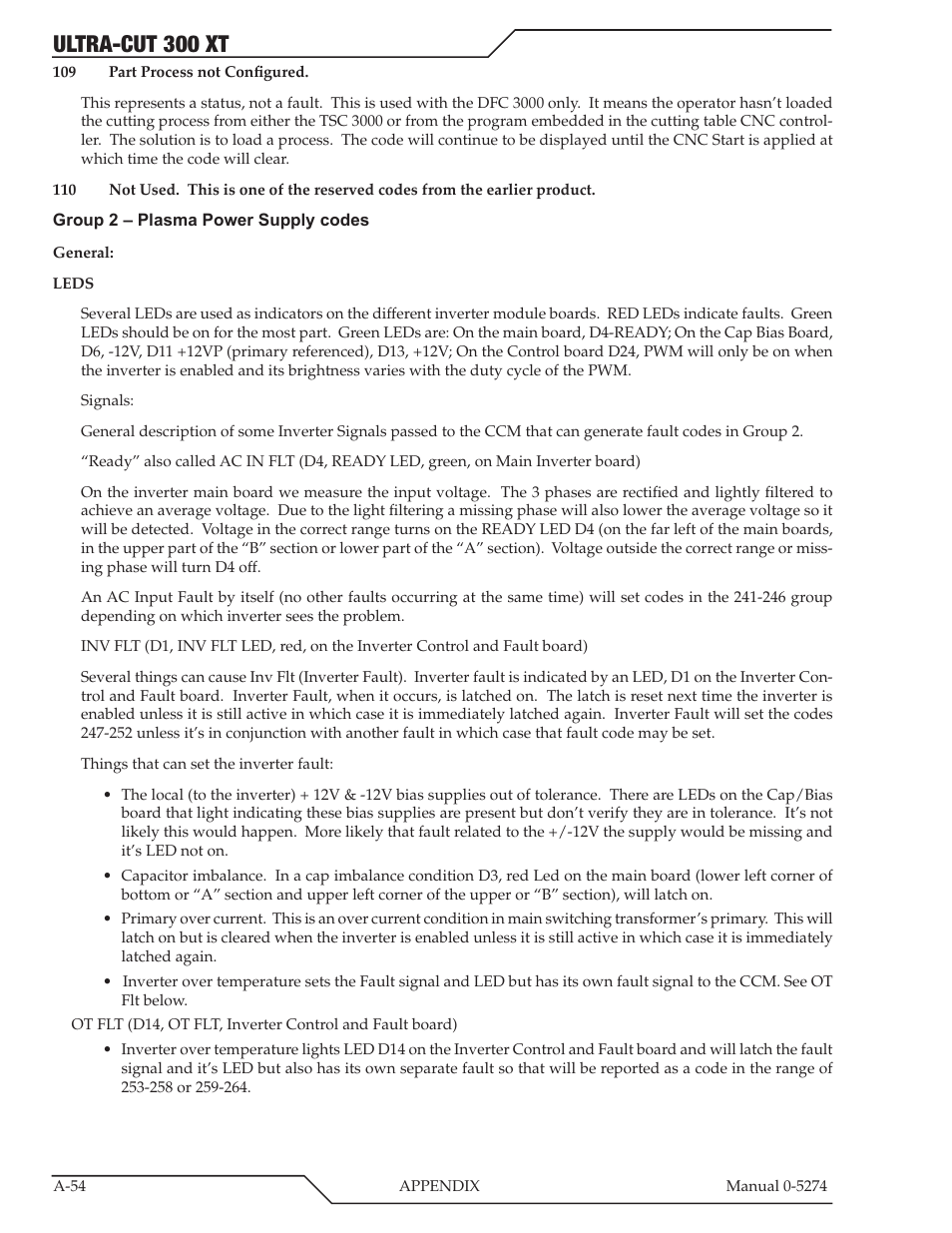 Ultra-cut 300 xt | Tweco 300 XT Ultra-Cut Plasma Cutting System User Manual | Page 160 / 188