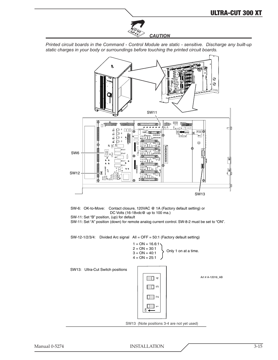 Ultra-cut 300 xt | Tweco 300 XT Ultra-Cut Plasma Cutting System User Manual | Page 39 / 188